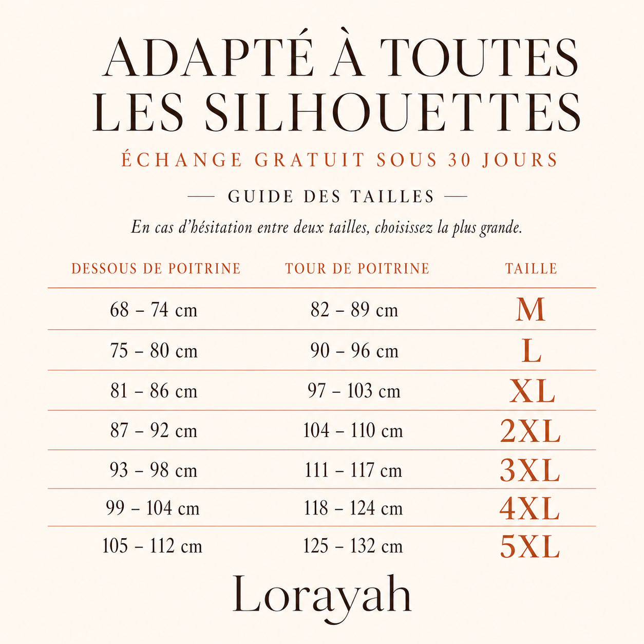 LORAYAH - Redressez votre posture en galbant votre poitrine.