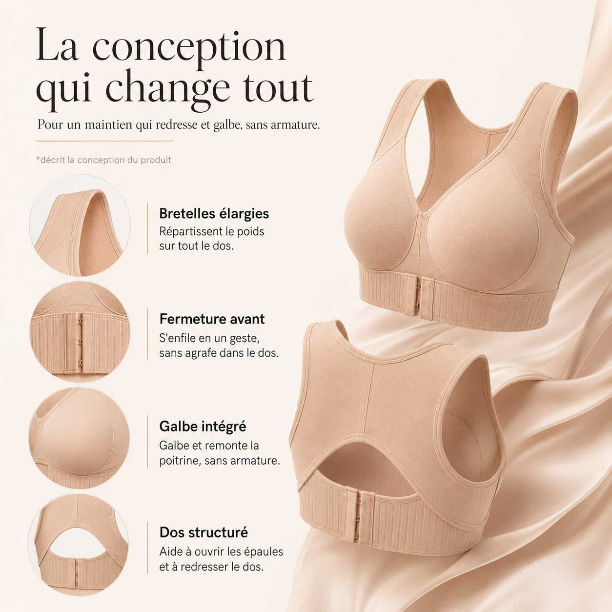 LORAYAH - Redressez votre posture en galbant votre poitrine.