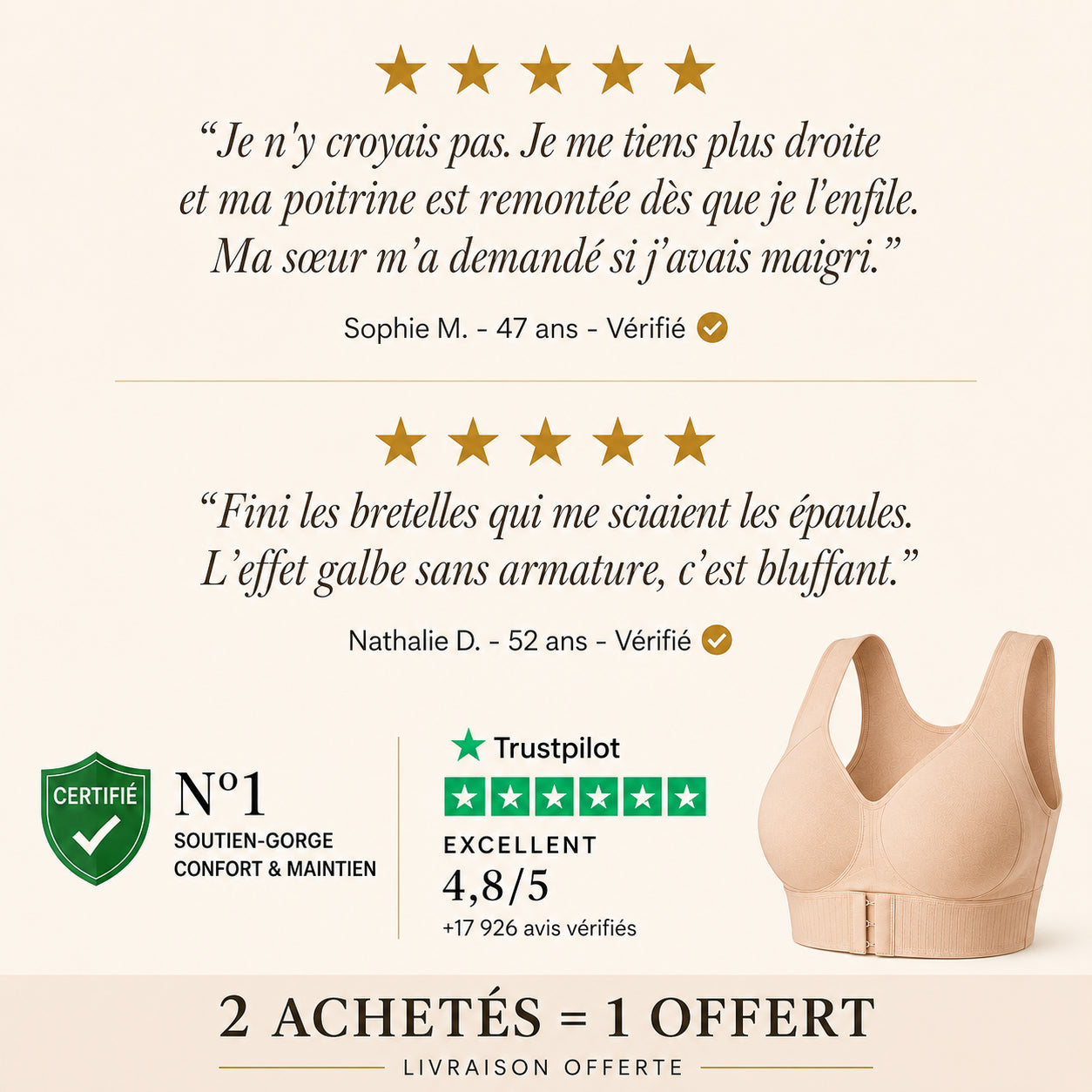 LORAYAH - Redressez votre posture en galbant votre poitrine.